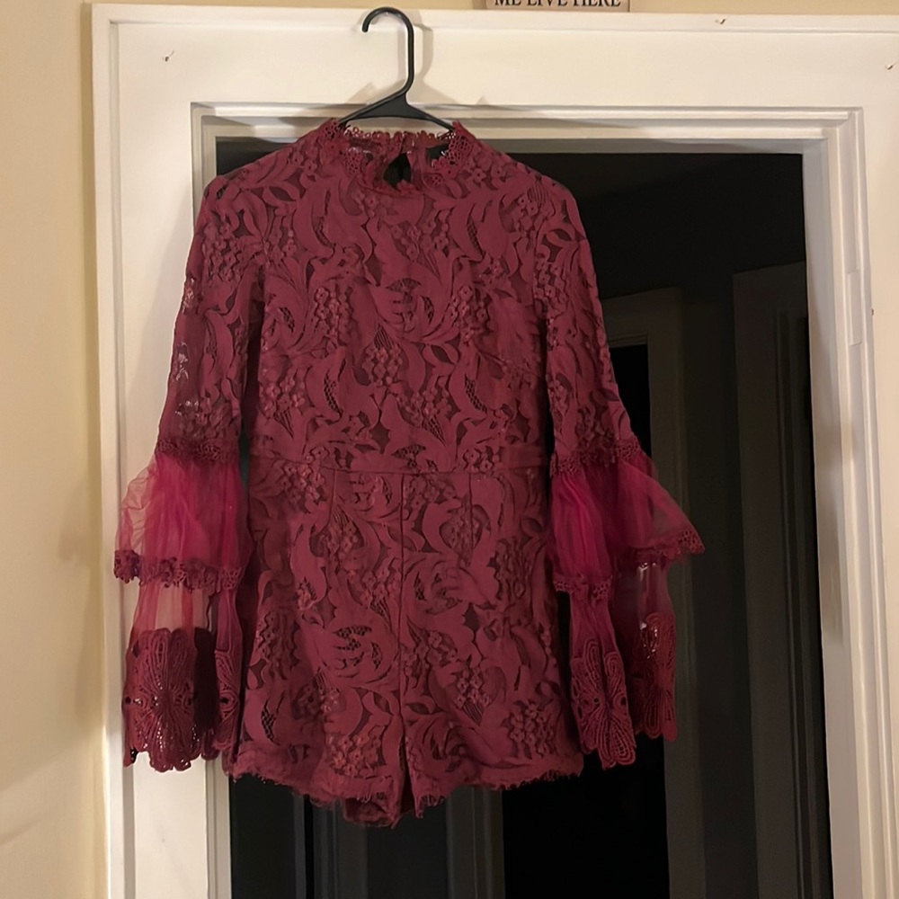 Maroon Vici romper